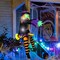Halloween Inflatables Witch Outdoor Decorations 4 FT with Build-in LED Lights (Multicolor)